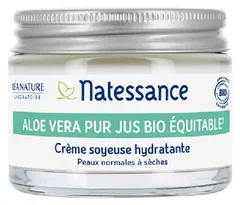 Natessance - Aloe Vera Pure Juice Organic Fair Trade Moisturizing Silky Cream