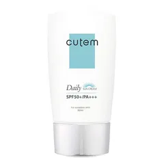 Ph.Drop - Skinmed Cutem Daily Sun Cream Lotion with Ceramide 4H Hydration and 8H UVA UVB Protection with Natural Herb Ingredients Sunblock Sunscreen for Sensitive Skin SPF 50 PA 1.7 Fl Ounce