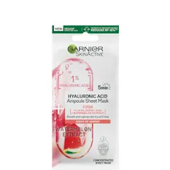 Garnier - SkinActive Firming Ampoule Sheet Mask - Watermelon and 1% Hyaluronic Acid