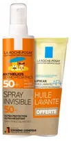 La Roche-Posay - Anthelios Dermo-Pediatrics Invisible Spray SPF50+ Fragrance Free + Lipikar Cleansing Oil AP+ Free