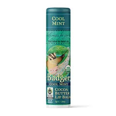 Badger - Cocoa Butter Lip Balm - Cool Mint