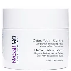 NassifMD Dermaceuticals - Detox Pads - Gentle: Complexion Perfecting Treatment Pads to Exfoliate, Even Skin Tone, Reduce Pores, Smooth & Protect