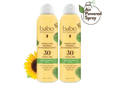 Babo Botanicals Sheer Zinc Mineral Sunscreen Spray SPF30 Duo