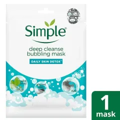 Simple - Daily Skin Detox Bubbling Deep Cleanse Sheet Mask 1pc