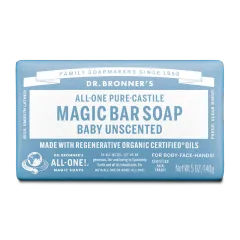Dr. Bronner's - Pure Castile Bar Soap - Baby Unscented
