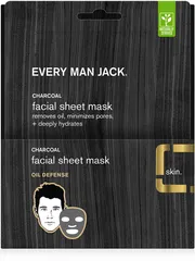 Every Man Jack - Charcoal Facial Sheet Mask Oil Defense