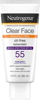 Neutrogena - Clear Face Oil-Free Sunscreen SPF 55