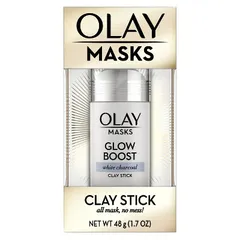 Glow Boost White Charcoal Clay Face Mask Stick Facial Cleanser