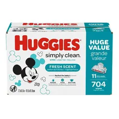 Huggies - Simply Clean Baby Wipes Flip Top