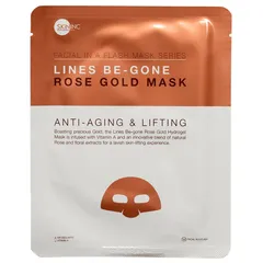 Skin Inc Supplement Bar - Facial In-A-Flash Lines Be-Gone Rose Gold Mask