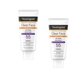 Clear Face Sunscreen Lotion, SPF 55 Oil-Free