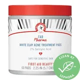 FAB Pharma White Clay Acne Treatment Pads 2% Salicylic Acid