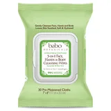 3-in-1 Hydrating Face, Hand, Body Wipes - Cucumber & Aloe Vera