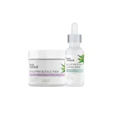 InstaNatural - Exfoliating Glycolic Mask + Age Defying & Skin Clearing Serum Duo
