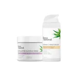 InstaNatural - Exfoliating Glycolic Mask & Vitamin C Moisturizer Duo