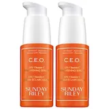 SUNDAY RILEY - C.E.O. 15% Vitamin C Brightening Serum Duo