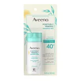 Positively Mineral Sensitive Skin SPF 40+ Sunscreen Face Milk with Zinc Oxide & Titanium Dioxide, Invisible Oil-Free Liquid Facial Sunscreen, Paraben- & Phthalate-Free