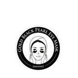 SHANGPREE - Gold Black Pearl Eye Mask x 1 Pair