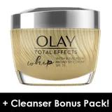 Total Effects Whip Face Moisturizer SPF 25, + Daily Facial Dry Cleansing Cloths