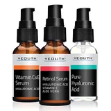 Retinol Serum + Vitamin C E Serum + Hyaluronic Acid Serum