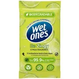 Wet Ones - Biodegradable Hand Wipes Be Zingy -12 Wipes