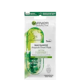 SkinActive Detox Ampoule Sheet Mask - Kale and 2% Niacinamide