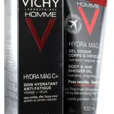 Vichy - Homme Hydra Mag C+ Anti-Fatigue Hydrating Care + Hydra Mag C Shower Gel Body and Hair Free