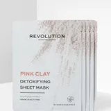 REVOLUTION SKINCARE - Biodegradable Detoxifying Pink Clay Sheet Mask Pack