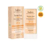 Babo Botanicals - Tinted Face Natural Glow Mineral Stick - , Fragrance Free SPF 50