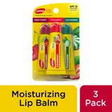 Carmex - Daily Care Moisturizing Lip Balm Tubes with SPF, Fresh Cherry, Strawberry and Wintergreen Lip Balm Pack, - Pack of 3 SPF 15