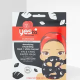 Yes to - Yin & Yang Detoxifying & Hydrating Black & White Charcoal Paper Mask