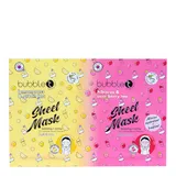 Bubble T - Face Mask Duo Hibiscus, Acai, Lemongrass and Green Tea