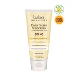 Babo Botanicals - Daily Sheer Facial Sunscreen - Fragrance Free SPF 40