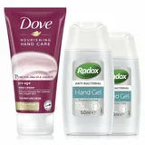 Radox - Anti-Bacterial Hand Gel with Dove Nourishing Pro Age Hand Cream