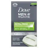 Dove - 3 in 1 Bar Cleanser for Body, Face, and Shaving Extra Fresh