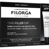 TIME-FILLER 5XP Correction Cream All Types of Wrinkles + Night Free