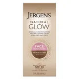 Jergens - Natural Glow Sunless Tanning Face Moisturizer Lotion for Medium to Deep Skin Tones, SPF 20