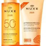 NUXE - Sun Face and Body Tanning Sun Oil + After-Sun Lotion for Face and Body Free SPF 50