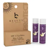 SPF Lip Balm Pack - SPF 15 Reef Safe, Water Resistant Lip Sunscreen Made with Organic Ingredients, Lip Balm with SPF, Lip Balm With Sunscreen Chapstick Lip Balm for Men, Women & Children โ Pina Colada