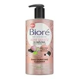 Biore - Rose Quartz & Charcoal Daily Purifying Face Wash Cleanser for Oily Skin