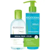 Bioderma - Sebium Day and Night Cleanser Routine Duo