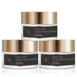 Eclat Skin London - ANTI-WRINKLE Night MOISTURISER 24K GOLD x 3