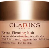 Clarins - Extra-Firming Wrinkle Control Regenerating Night Rich Cream For Dry Skin