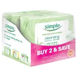 Simple - Unscented Simple Cleansing Facial Wipes Kind to Skin