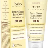 Daily Sheer Non-Nano Zinc SPF 40 Fragrance Free Mineral Sunscreen