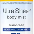 Ultra Sheer Body Mist Sunscreen SPF 70