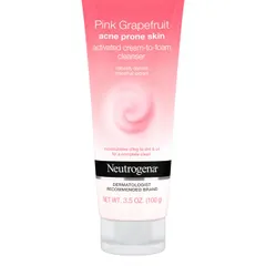 Pink Grapefruit Acne Prone Skin Activated Cream-to-Foam Cleanser