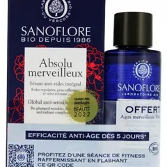 Sanoflore - Absolu Merveilleux Global Anti-Wrinkle Serum Organic + Aqua Merveilleuse Organic Botanical Peel Free