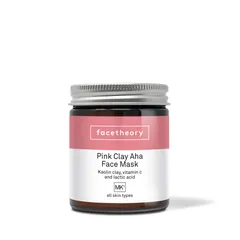 Facetheory - Pink Clay AHA Face Mask MK1 with Kaolin Clay and Pomegranate Unscented