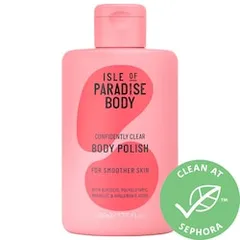 Isle of Paradise - Confidently Clear Body Polish Scrub with Glycolic & Hyaluronic Acids